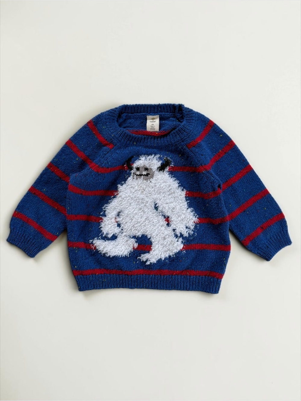 TUCKER + TATE VGUC Fuzzy Abominable Snowman Yeti Crewneck Sweater